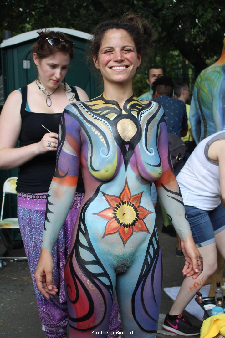 Free body paint porn galery